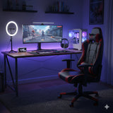 Silla Gamer Valorant Negro y Rojo 52x133cm Reclinable con Soporte Lumbar y Apoya Cabezas - SILLAS DE OFICINA | Bylmo