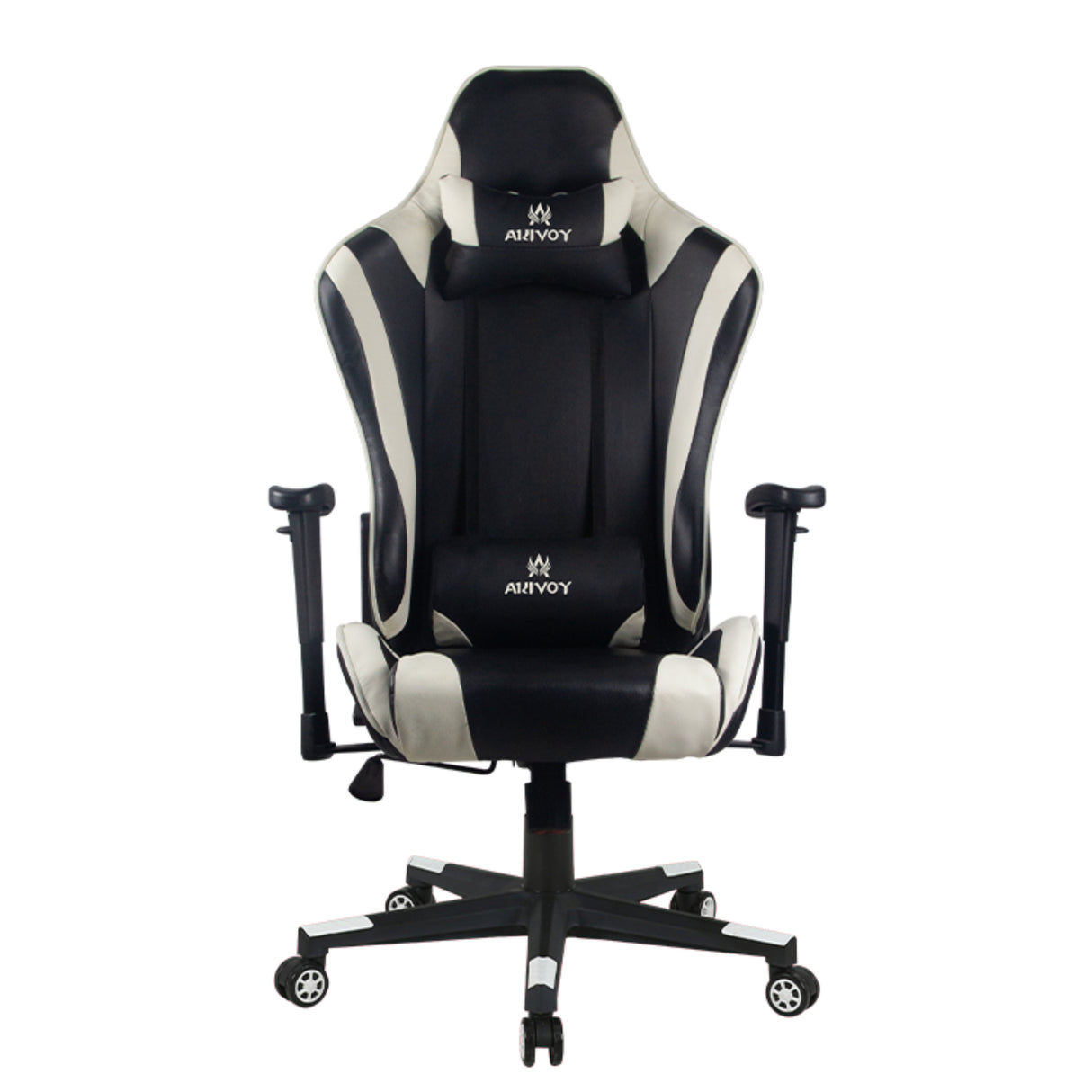 Silla Gamer Valorant Negro y Blanco 52x133cm Reclinable con Soporte Lumbar y Apoya Cabezas - SILLAS DE OFICINA | Bylmo