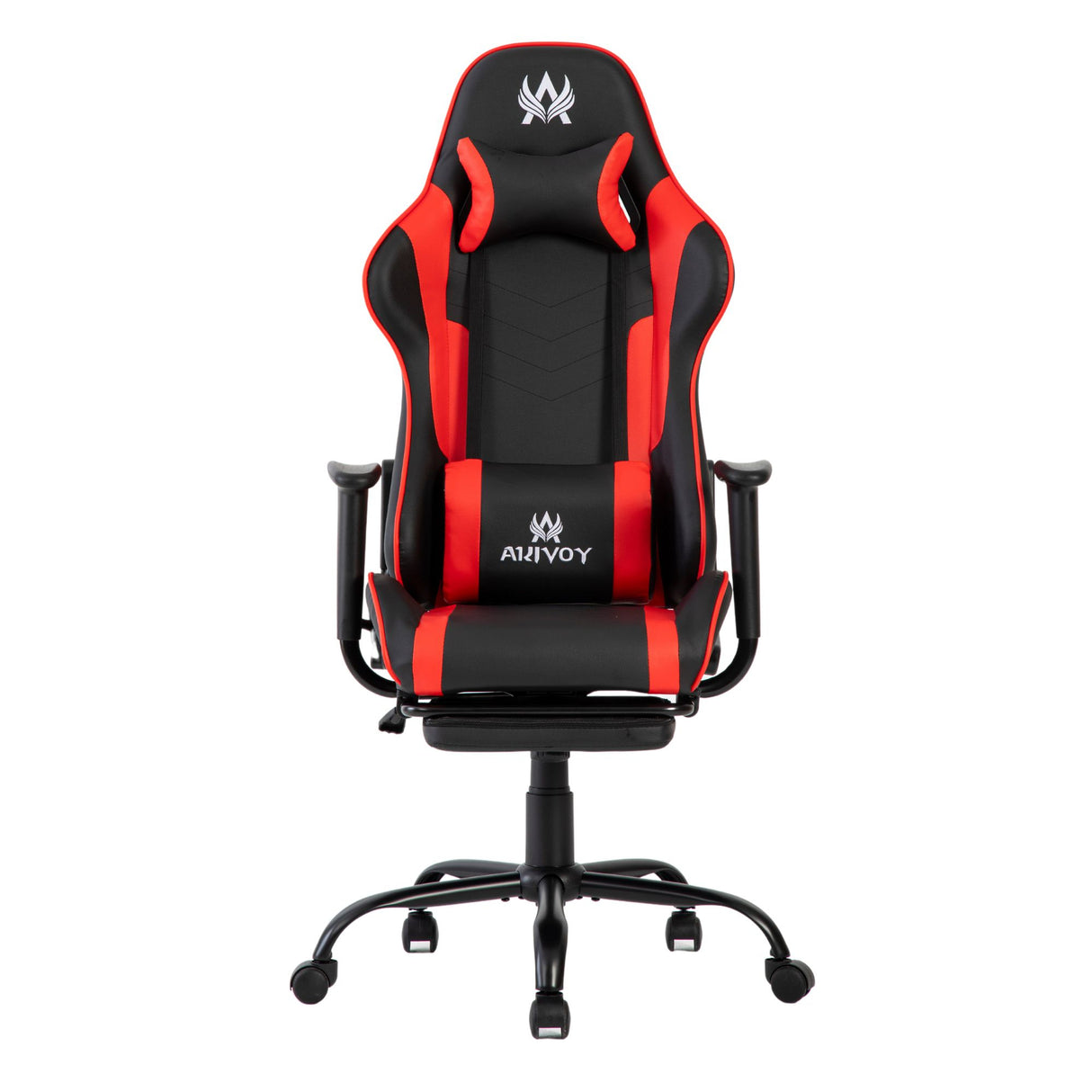 Silla Gamer Cupra Negro y Rojo 54x137cm Reclinable con Soporte Lumbar y Apoya Cabezas