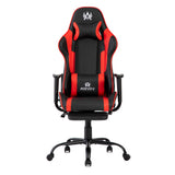 Silla Gamer Cupra Negro y Rojo 54x137cm Reclinable con Soporte Lumbar y Apoya Cabezas