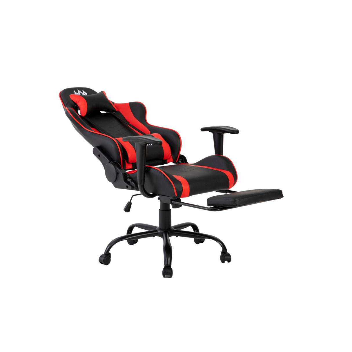 Silla Gamer Cupra Negro y Rojo 54x137cm Reclinable con Soporte Lumbar y Apoya Cabezas