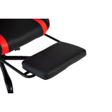Silla Gamer Cupra Negro y Rojo 54x137cm Reclinable con Soporte Lumbar y Apoya Cabezas