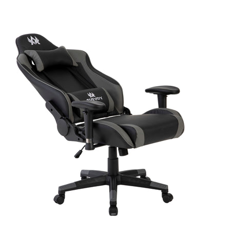 Silla Gamer Cupra Negro y Gris 54x137cm Reclinable con Soporte Lumbar y Apoya Cabezas - SILLAS DE OFICINA | Bylmo