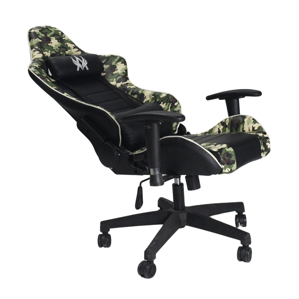 Silla Gamer Warzone Negro 54x137cm Reclinable con Soporte Lumbar y Apoya Cabezas - SILLAS DE OFICINA | Bylmo