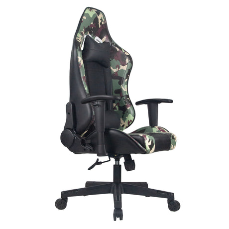 Silla Gamer Overkill Negro 51x132cm Reclinable con Soporte Lumbar y Apoya Cabezas - SILLAS DE OFICINA | Bylmo
