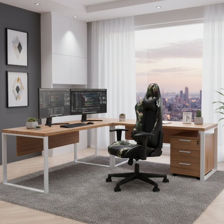 Silla Gamer Overkill Negro 51x132cm Reclinable con Soporte Lumbar y Apoya Cabezas - SILLAS DE OFICINA | Bylmo