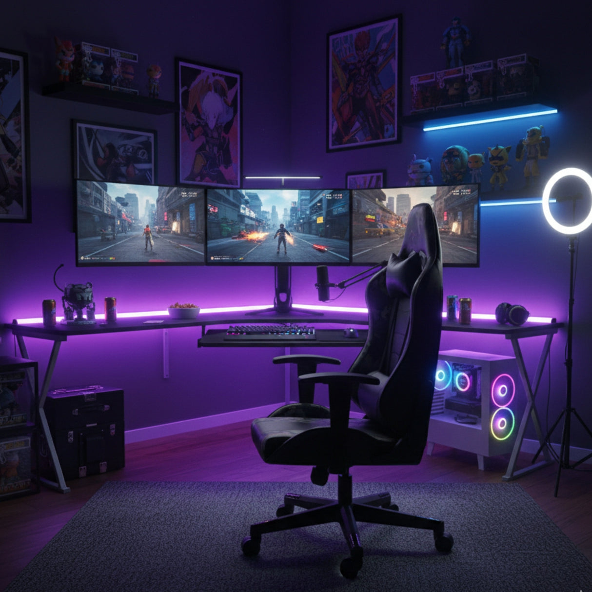 Silla Gamer Overkill Negro 51x132cm Reclinable con Soporte Lumbar y Apoya Cabezas - SILLAS DE OFICINA | Bylmo