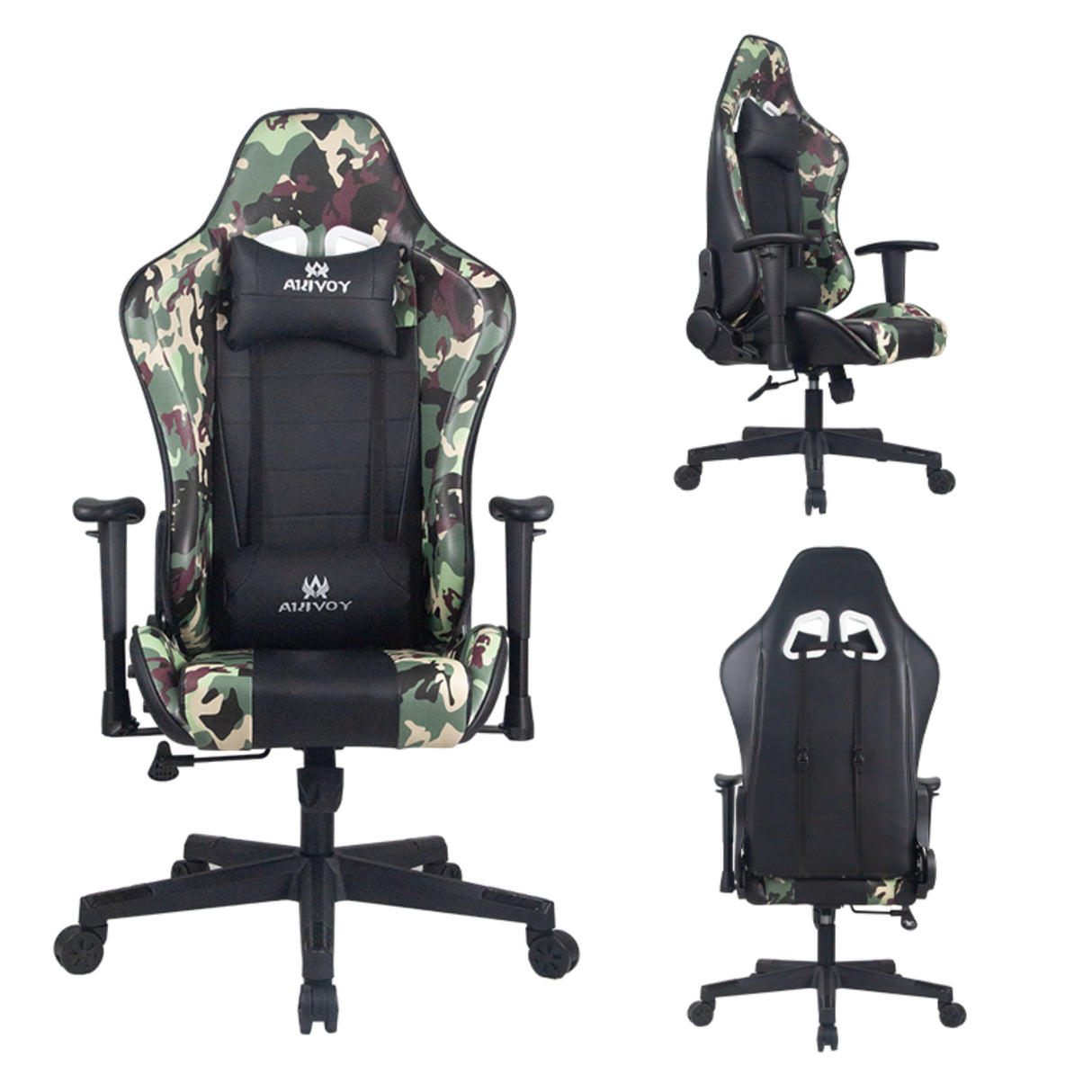 Silla Gamer Overkill Negro 51x132cm Reclinable con Soporte Lumbar y Apoya Cabezas - SILLAS DE OFICINA | Bylmo