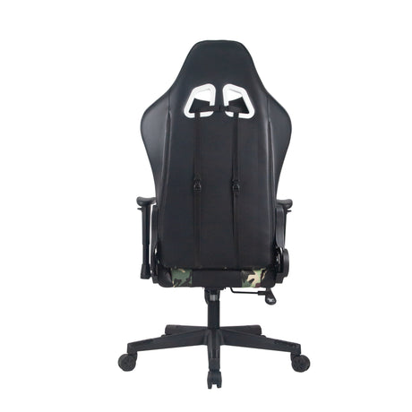 Silla Gamer Overkill Negro 51x132cm Reclinable con Soporte Lumbar y Apoya Cabezas - SILLAS DE OFICINA | Bylmo