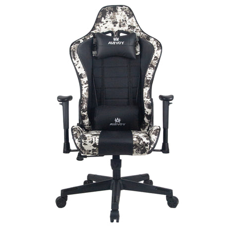 Silla Gamer Creed Negro 51x132cm Reclinable con Soporte Lumbar y Apoya Cabezas - SILLAS DE OFICINA | Bylmo