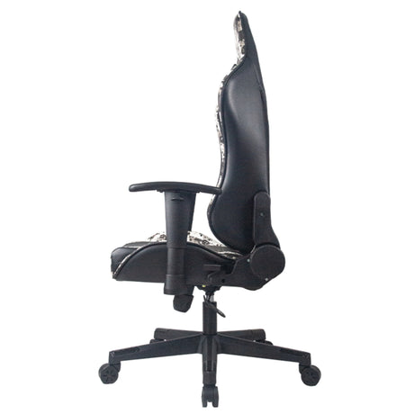 Silla Gamer Creed Negro 51x132cm Reclinable con Soporte Lumbar y Apoya Cabezas - SILLAS DE OFICINA | Bylmo
