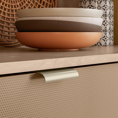 Alacena Slow Castaño y Beige 200x161cm con Ocho Puertas y con Un Cajón - ALACENAS Y MUEBLES MICROONDAS | Bylmo