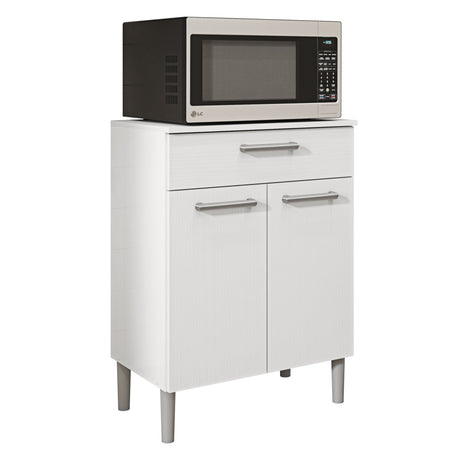 Alacena Diamante Blanco 60x86cm con Dos Puertas y con Un Cajón - ALACENAS Y MUEBLES MICROONDAS | Bylmo