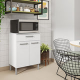 Alacena Diamante Blanco 60x86cm con Dos Puertas y con Un Cajón - ALACENAS Y MUEBLES MICROONDAS | Bylmo