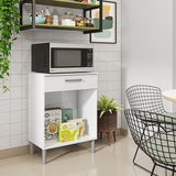 Alacena Diamante Blanco 60x86cm con Dos Puertas y con Un Cajón - ALACENAS Y MUEBLES MICROONDAS | Bylmo