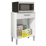 Alacena Diamante Blanco 60x86cm con Dos Puertas y con Un Cajón - ALACENAS Y MUEBLES MICROONDAS | Bylmo