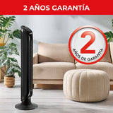 Ventilador de Torre Samurai Eole Negro 28x101cm de Tres Velocidades y con Temporizador - VENTILADORES | Bylmo