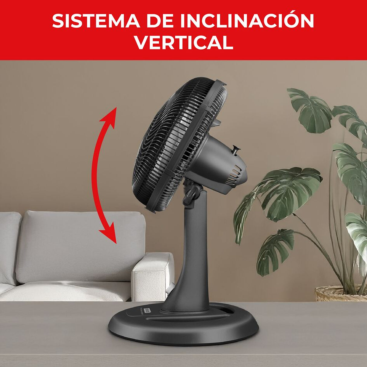 Ventilador 2 en 1 Samurai Turbo Silence Negro 40x122cm de Tres Velocidades - VENTILADORES | Bylmo