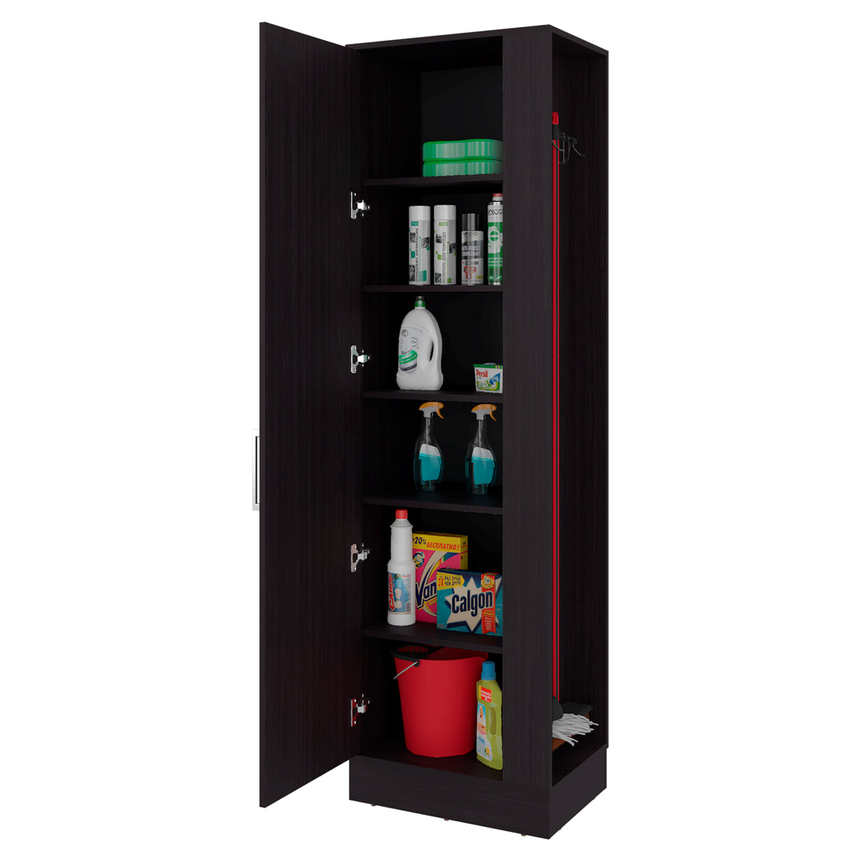 Mueble de Aseo Lilo Wengue 53.6x183.7cm con Una Puerta - MUEBLES DE ASEO Y ROPAS | Bylmo