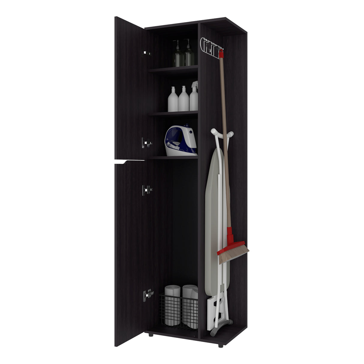 Mueble de Aseo Austin Wengue 51.2x181.2cm con Dos Puertas - MUEBLES DE ASEO Y ROPAS | Bylmo