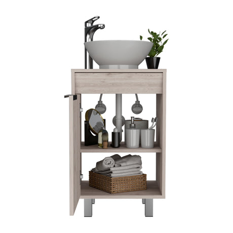 Mueble para Lavamanos Carter Bardolino 45.2x86.4cm Individual con Lavamanos de Sobreponer y con Patas - MUEBLES PARA LAVAMANOS | Bylmo