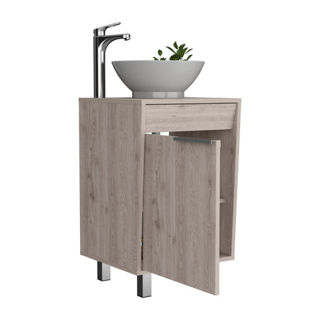 Mueble para Lavamanos Carter Bardolino 45.2x86.4cm Individual con Lavamanos de Sobreponer y con Patas - MUEBLES PARA LAVAMANOS | Bylmo