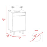 Mueble para Lavamanos Carter Bardolino 45.2x86.4cm Individual con Lavamanos de Sobreponer y con Patas - MUEBLES PARA LAVAMANOS | Bylmo