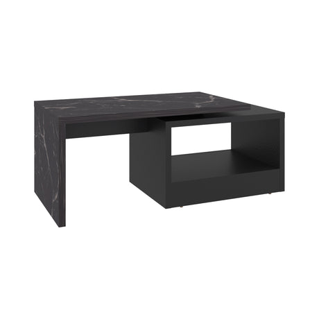 Mesa de Centro Kaia Wengue y Mamba 100.2x40cm Rectangular con Compartimiento - MESAS DE CENTRO | Bylmo