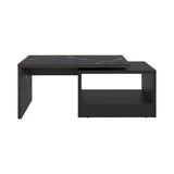 Mesa de Centro Kaia Wengue y Mamba 100.2x40cm Rectangular con Compartimiento - MESAS DE CENTRO | Bylmo