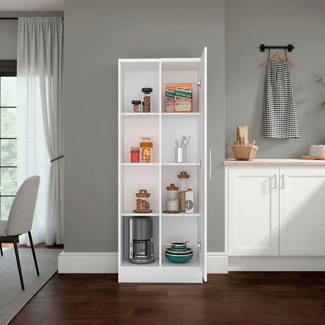 Alacena Felch Blanco 60x160cm y con Una Puerta - ALACENAS Y MUEBLES MICROONDAS | Bylmo