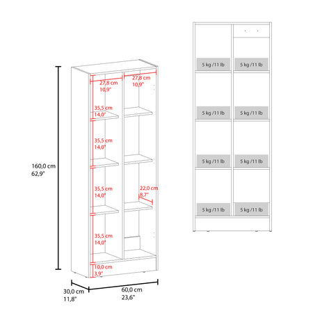 Alacena Felch Blanco 60x160cm y con Una Puerta - ALACENAS Y MUEBLES MICROONDAS | Bylmo
