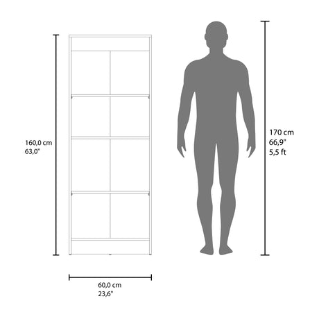 Alacena Juls Blanco 60x160cm y con Dos Puertas - ALACENAS Y MUEBLES MICROONDAS | Bylmo