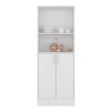 Alacena Juls Blanco 60x160cm y con Dos Puertas - ALACENAS Y MUEBLES MICROONDAS | Bylmo