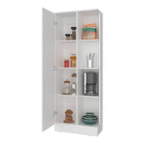 Alacena Ayora Blanco 60x160.6cm y con Una Puerta - ALACENAS Y MUEBLES MICROONDAS | Bylmo