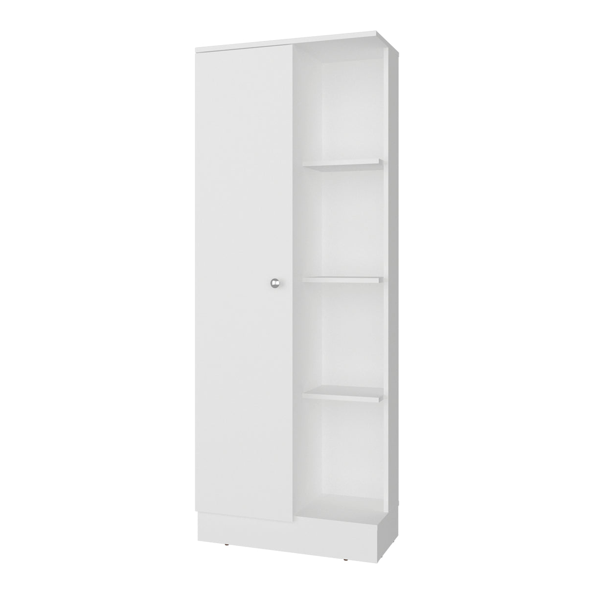 Alacena Ayora Blanco 60x160.6cm y con Una Puerta - ALACENAS Y MUEBLES MICROONDAS | Bylmo