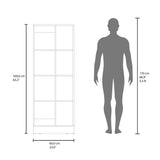 Alacena Ayora Blanco 60x160.6cm y con Una Puerta - ALACENAS Y MUEBLES MICROONDAS | Bylmo