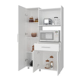 Alacena Pantress Blanco 98x165cm Con Espacio para Microondas y con Tres Puertas - ALACENAS Y MUEBLES MICROONDAS | Bylmo