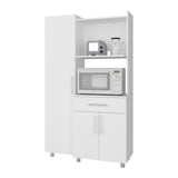 Alacena Pantress Blanco 98x165cm Con Espacio para Microondas y con Tres Puertas - ALACENAS Y MUEBLES MICROONDAS | Bylmo