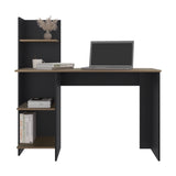 Escritorio Vilna Wengue y Amber 110x110.6cm con Organizador de Libros - ESCRITORIOS | Bylmo