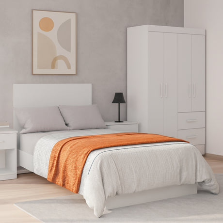 Armario para Ropa Moobi Blanco 98x181cm con Dos Cajones y con Cuatro Puertas - CLOSETS | Bylmo