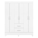 Armario para Ropa Moobi Blanco 147x181cm con Dos Cajones y con Seis Puertas - CLOSETS | Bylmo