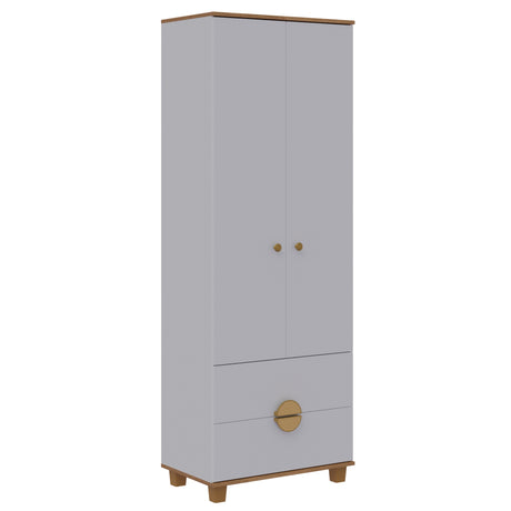 Armario para Ropa Moobi Blanco 69x193cm con Dos Cajones y con Dos Puertas - CLOSETS | Bylmo