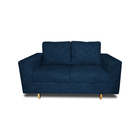 Sofá Amsterdam Azul Petróleo 150x72cm de Tela Amigable con Mascotas de Dos Puestos con Apoya Brazos - SOFAS Y POLTRONAS | Bylmo