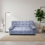 Sofá Cama Seiler Blanco Nieve 180x94cm Reclinable de Tela Amigable con Mascotas de Tres Puestos con Apoya Brazos - SOFAS Y POLTRONAS | Bylmo