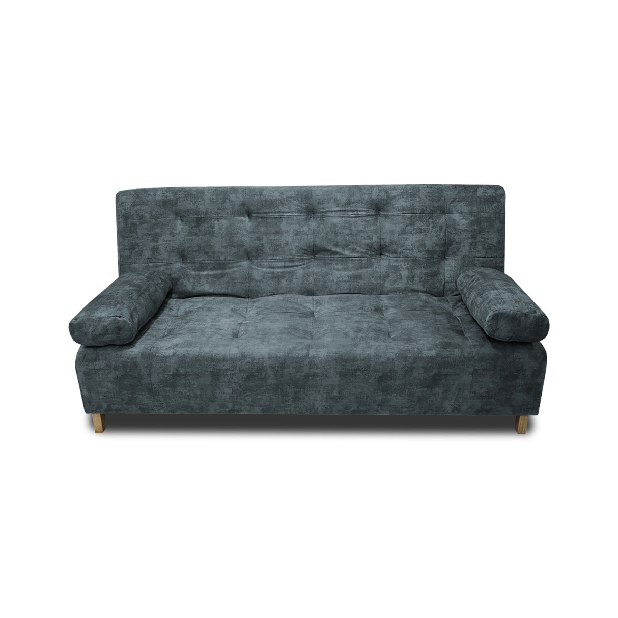 Sofá Cama Seiler Acero 180x94cm Reclinable de Tela Amigable con Mascotas de Tres Puestos con Apoya Brazos - SOFAS Y POLTRONAS | Bylmo