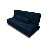 Sofá Cama Seiler Azul Petróleo 180x94cm Reclinable de Tela Amigable con Mascotas de Tres Puestos con Apoya Brazos - SOFAS Y POLTRONAS | Bylmo