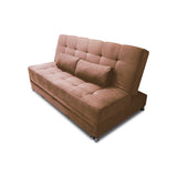 Sofá Cama Tarima Haller Camel 190x95cm Reclinable de Tela Amigable con Mascotas de Tres Puestos con Apoya Brazos - SOFAS Y POLTRONAS | Bylmo