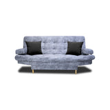Sofá Cama Blum Blanco Nieve 185x90cm Reclinable de Tela Amigable con Mascotas de Tres Puestos con Apoya Brazos - SOFAS Y POLTRONAS | Bylmo