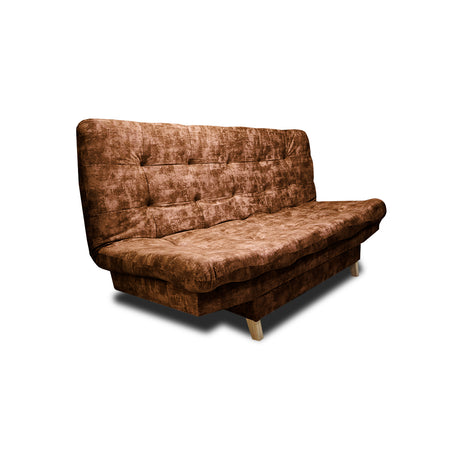 Sofá Cama Kuster Camel 185x90cm Reclinable de Tela Amigable con Mascotas de Tres Puestos sin Apoya Brazos - SOFAS Y POLTRONAS | Bylmo