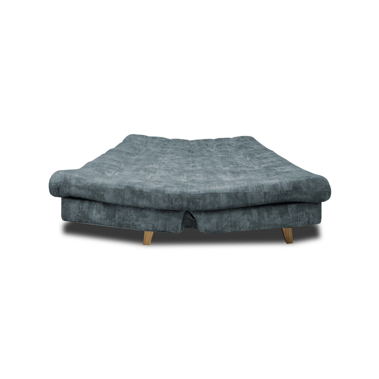 Sofá Cama Kuster Acero 185x90cm Reclinable de Tela Amigable con Mascotas de Tres Puestos sin Apoya Brazos - SOFAS Y POLTRONAS | Bylmo